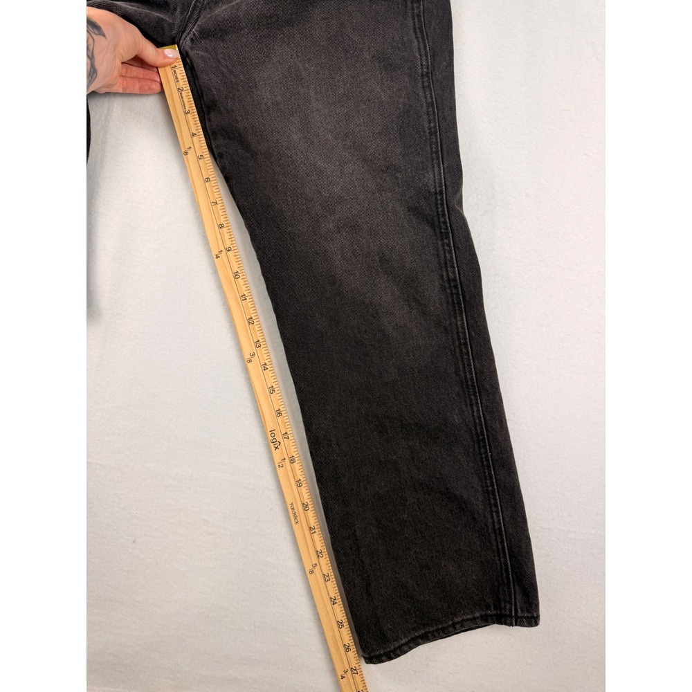 Old Navy Womens Black Denim Overalls Straight Leg Cotton Dungarees Size 6 - Picture 2 of 7